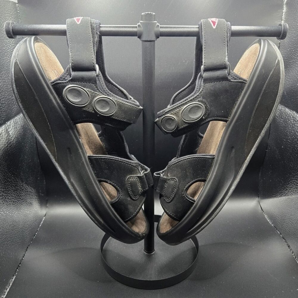 MBT Kisumu Black Rocker Sandals Size EU 42 1/3 (Women's 11 / Men's 9)